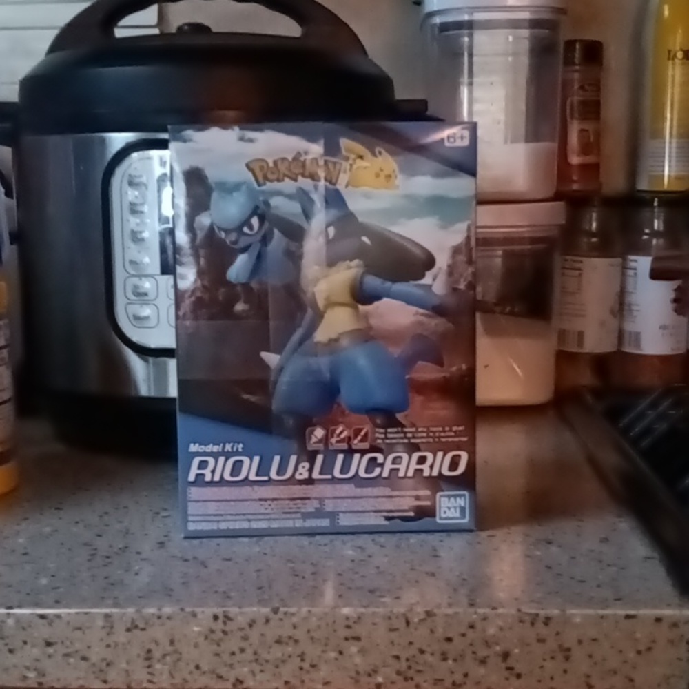 Riolu & Lucario Model Kit from Pokemon series
